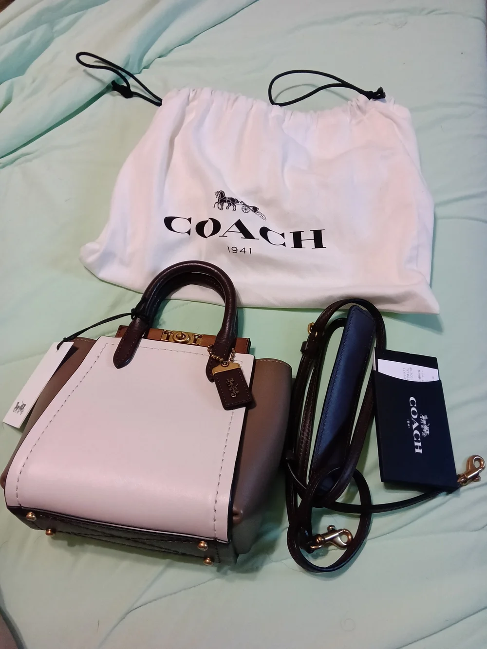 NWT Coach 1941 Troupe Tote 16 Mini Handbag/Crossbody Creed C2080-79293 w/Dusty
